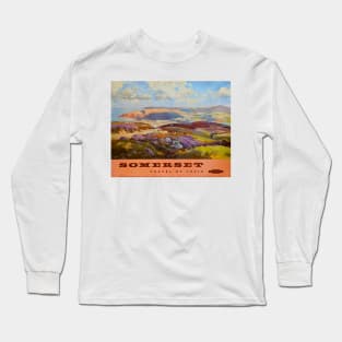 Somerset - Vintage Travel Poster Long Sleeve T-Shirt